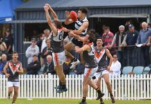 First hitout for footy season