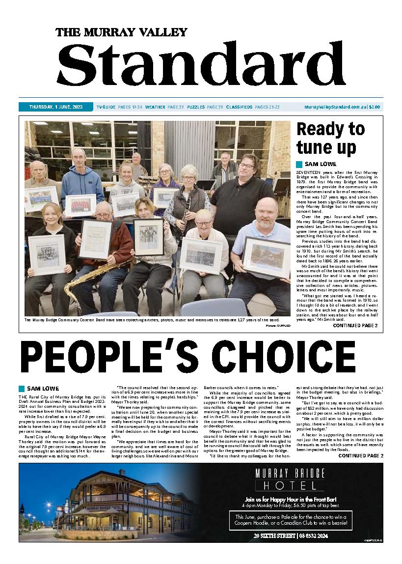 The Murray Valley Standard 1st June 2023 The Murray Valley Standard