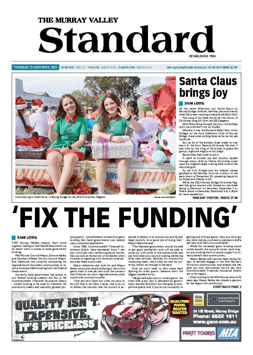 The Murray Valley Standard 23rd November 2023 The Murray Valley