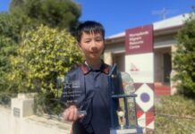 Young tennis player on the rise