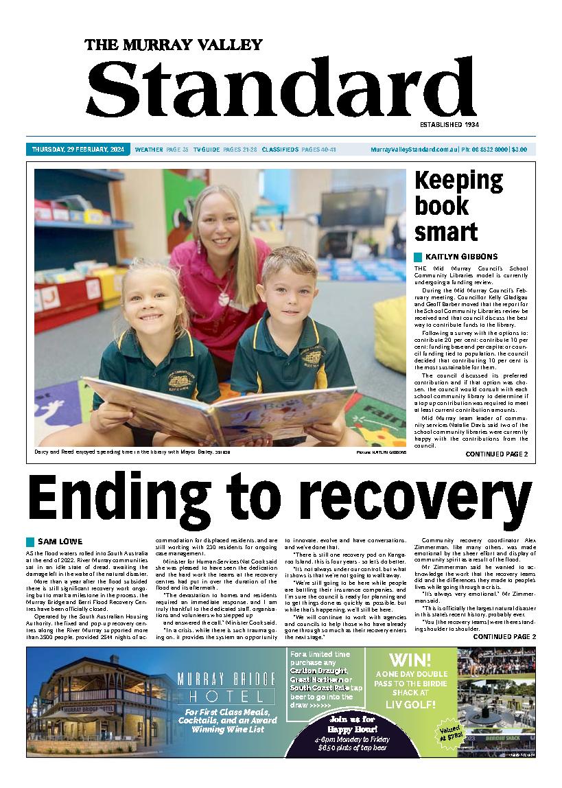 The Murray Valley Standard 29th February 2024 The Murray Valley