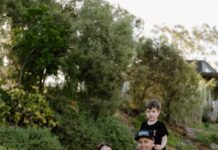 Celebrating the newlyweds