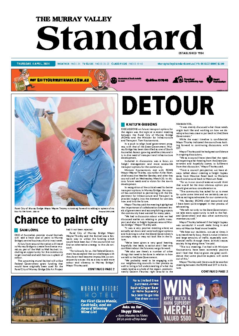 The Murray Valley Standard 4th April 2024 The Murray Valley Standard