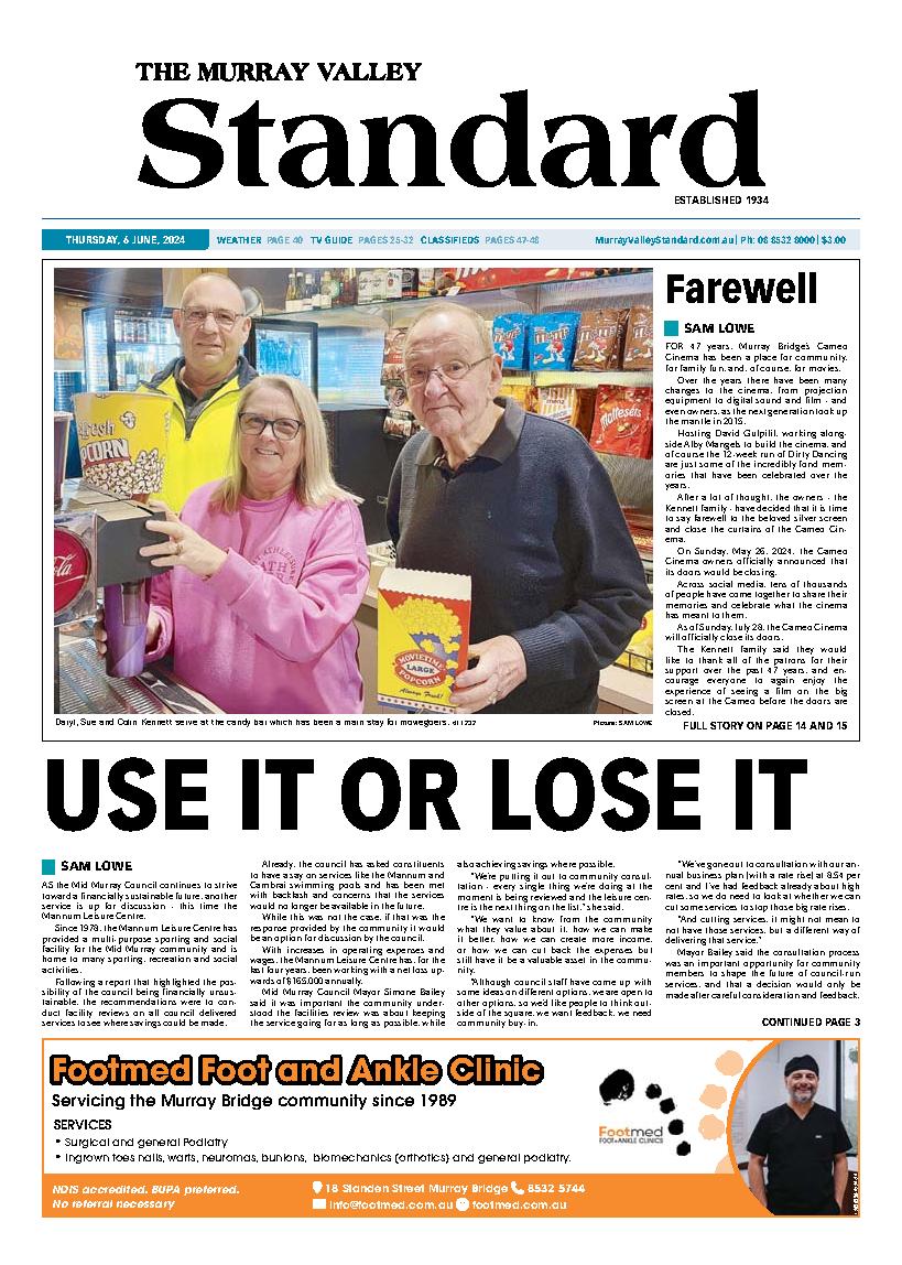 The Murray Valley Standard 6th June 2024 The Murray Valley Standard