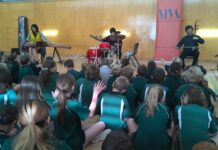 School visited by musicians