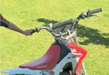 Motorbike theft in region