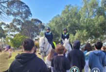 Tailem Bend students, SA Police officers get together