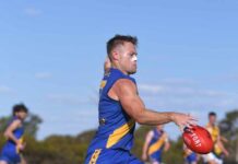 Fierce contests at the footy