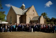Faithful gather for farewell