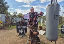 Sculptor’s junk art win