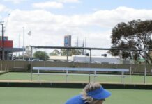 White cements lead at top