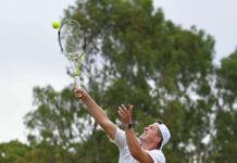 Tennis action heats up