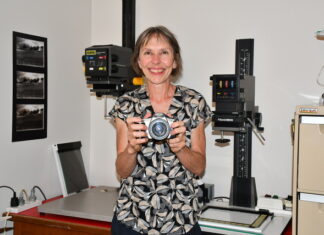 Photographer in exhibition