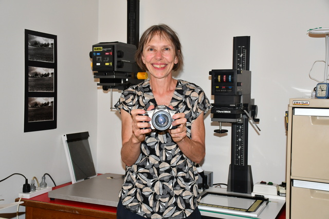 Photographer in exhibition